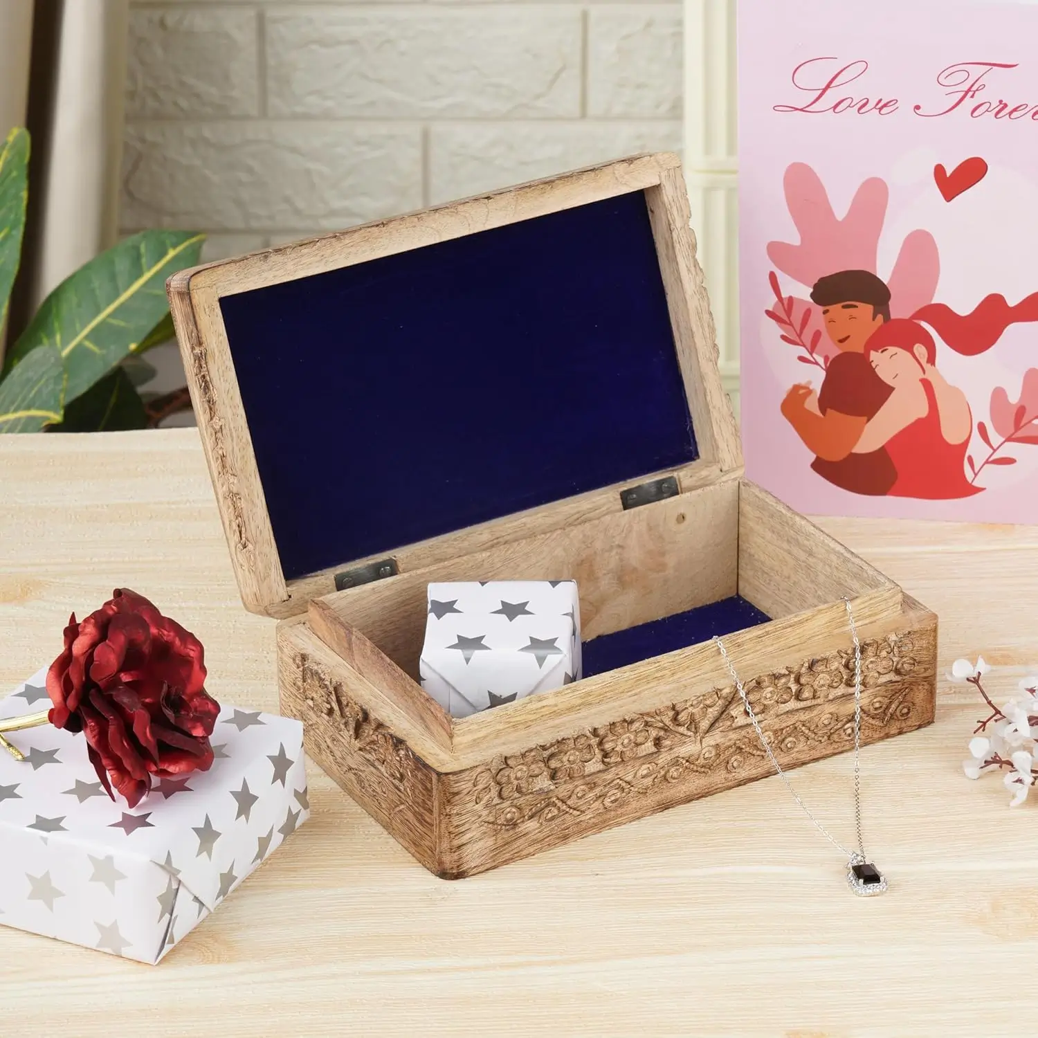 Kartenbox Holz Premium